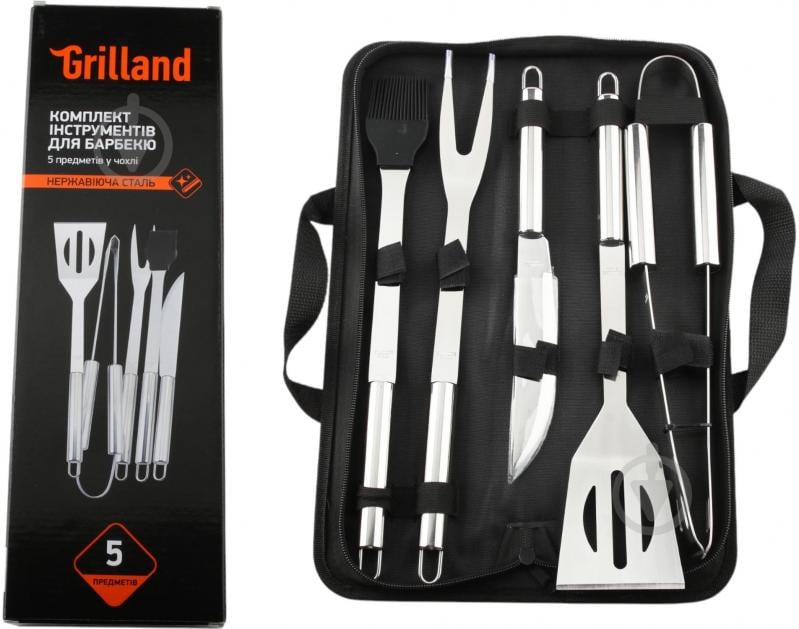Набір для барбекю Grilland 5 предметів в чохлі BQ-5001 - фото 8