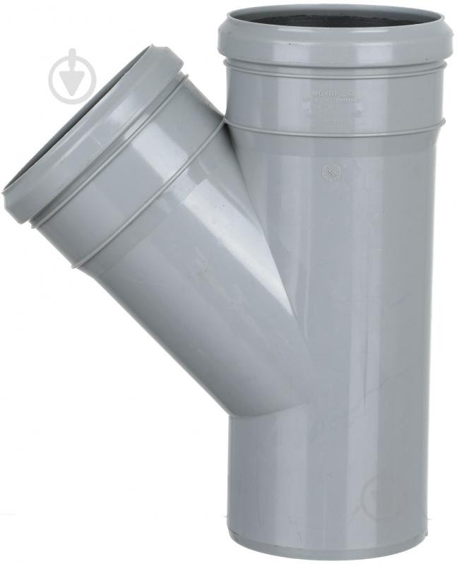 Тройник канализационный Wavin 110х110/45 - фото 2