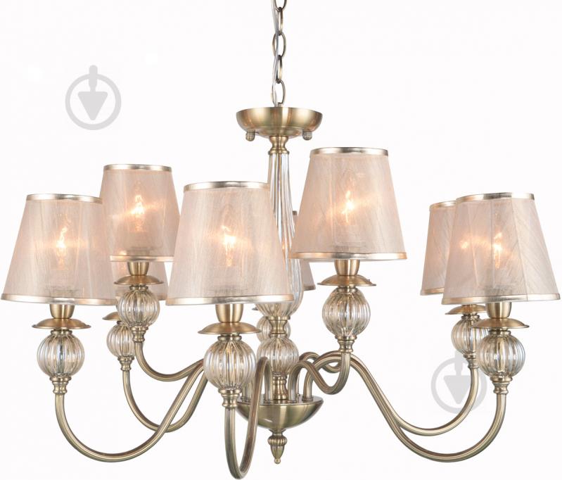 Люстра подвесная Victoria Lighting 9x40 Вт E14 бронза Donatella - фото 1