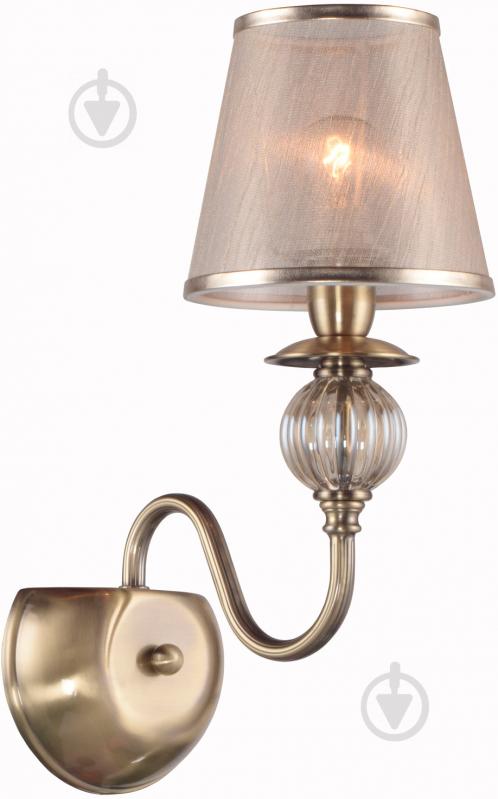 Бра Victoria Lighting 1x40 Вт E14 бронза Donatella - фото 1