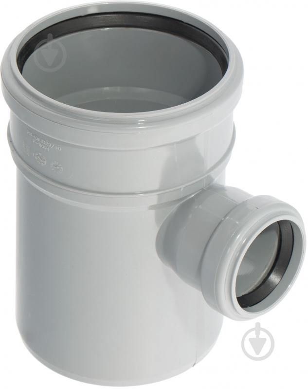 Тройник канализационный Wavin d110х50x90° - фото 2