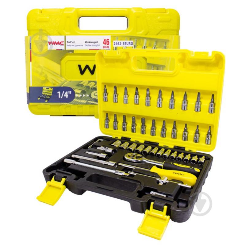 Набір ручного інструменту WMC TOOLS 46 шт. WT-2462-5 EURO - фото 2