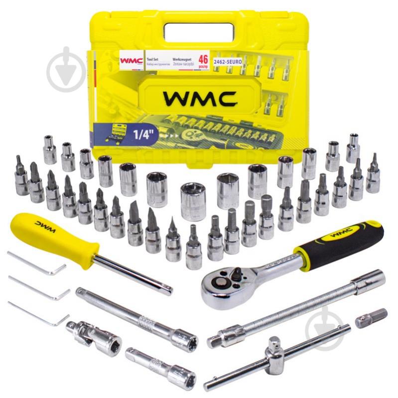 Набор ручного инструмента WMC TOOLS 46 шт. WT-2462-5 EURO - фото 1