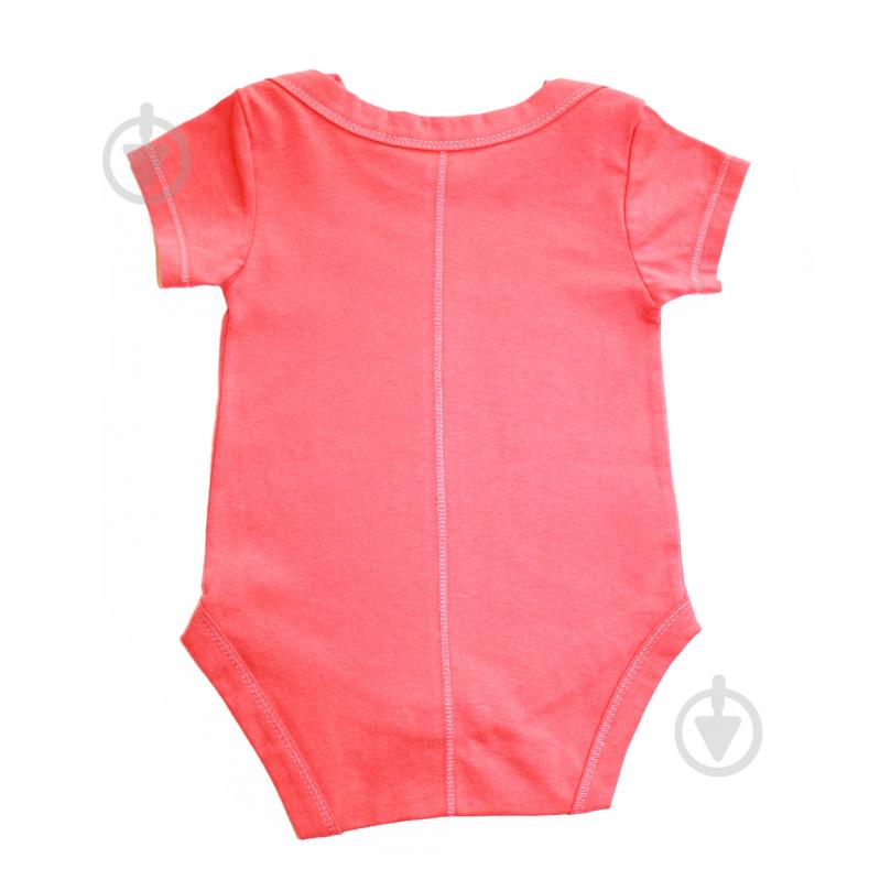 Боди детское для девочки Lucky tots р.68 коралловый 3Л - фото 2