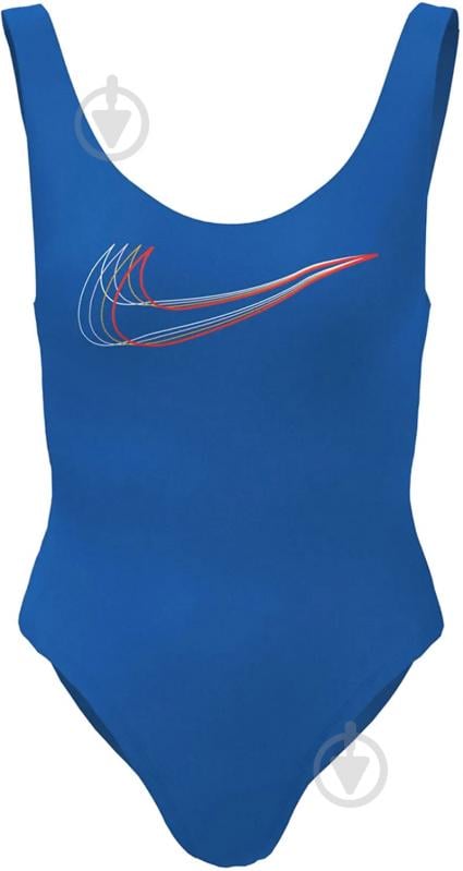 Купальник Nike Swim U-back Multi Logo NESSC250-416 р.XS синій - фото 1