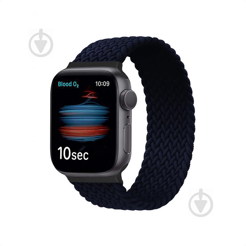 Ремешок Promate для Apple Watch 42-44 мм 1/2/3/4/5/6/7/SE Fusion-44M charcoal fusion-44m.charcoal - фото 1