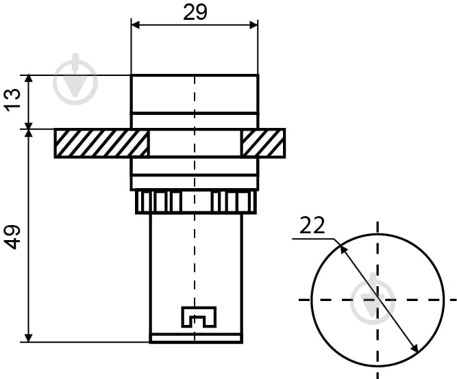 Арматура сигнальная Аско-Укрем Зуммер AD22-22 BM/r 220V АC A0140030159 - фото 4