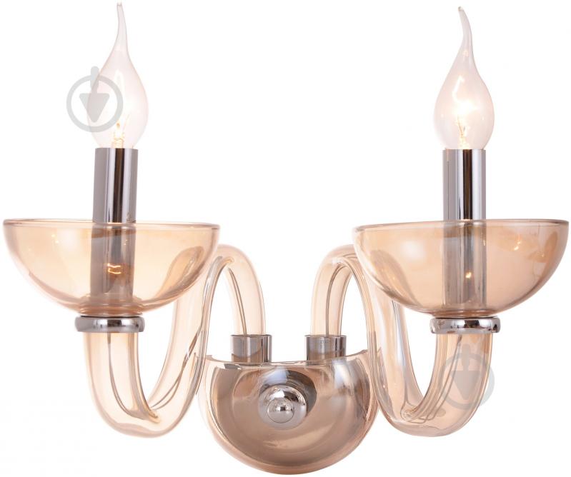 Бра Victoria Lighting 2x40 Вт E14 коричневый Toscana - фото 1