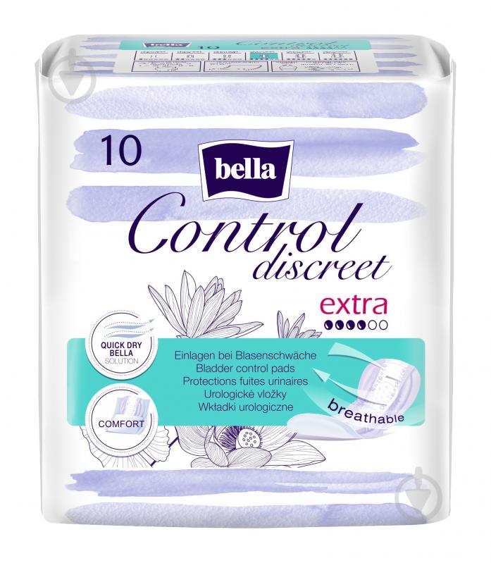 Прокладки урологические Bella CONTROL DISCREET extra 10 шт. - фото 1