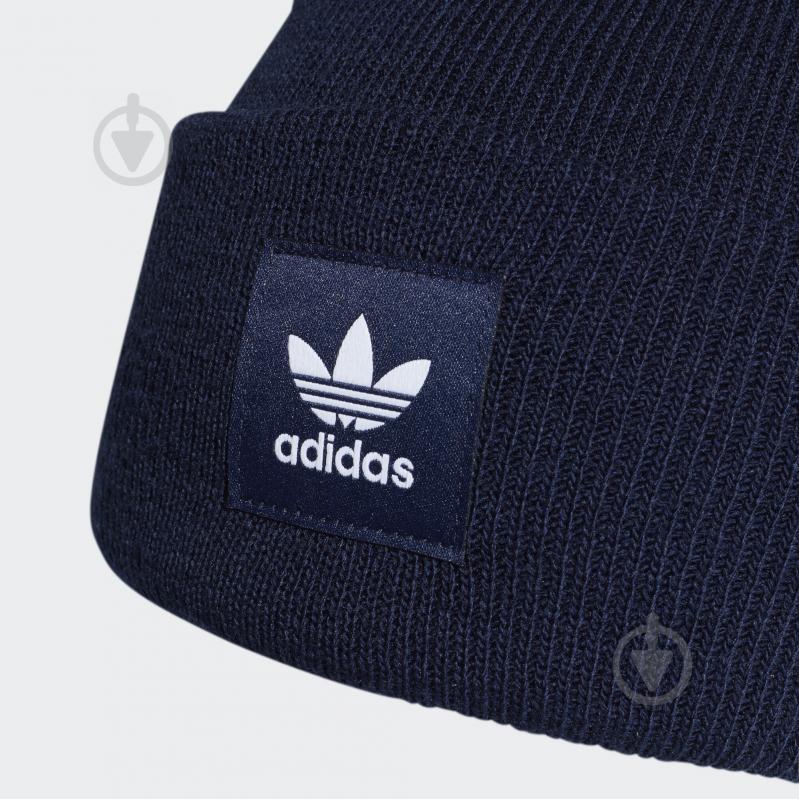 Шапка Adidas Ac Cuff Knit ED8713 р.L темно-синій - фото 4