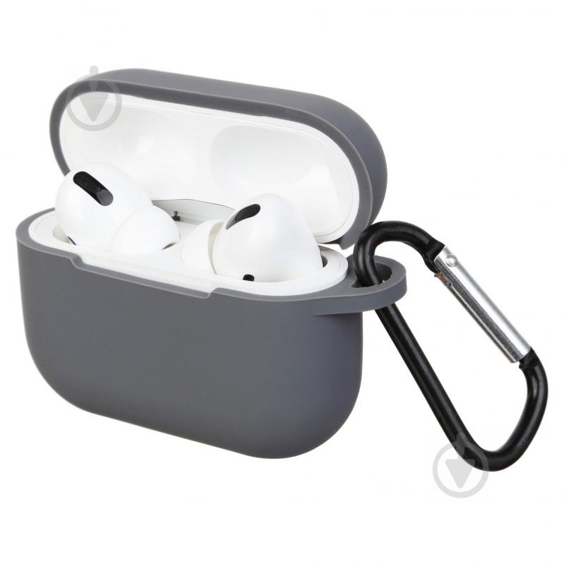 Чехол для наушников Armorstandart Silicone Case для Apple Airpods Pro dark grey ARM56089 - фото 1