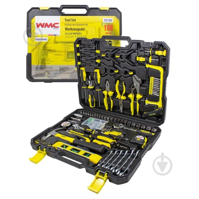 Набор ручного инструмента WMC TOOLS 168 шт. WT-30168 NEW - фото 1