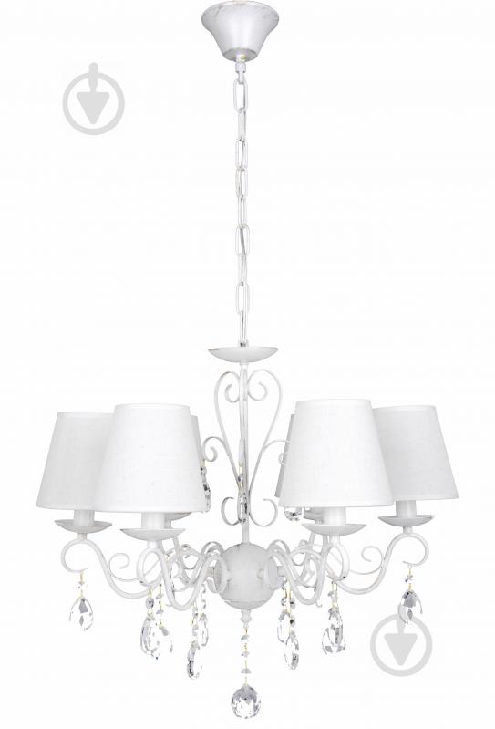 Люстра подвесная Victoria Lighting 6x40 Вт E14 белый Dalila - фото 1