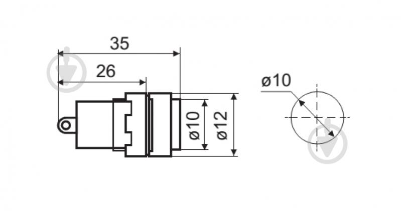 Арматура сигнальная Аско-Укрем AD22E-10DS 220V АC A0140030179 - фото 5