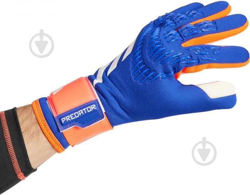 Воротарські рукавиці Adidas PREDATOR LEAGUE IX3860 8 синій - фото 4