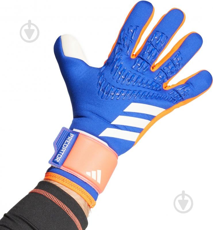 Воротарські рукавиці Adidas PREDATOR LEAGUE IX3860 8 синій - фото 2