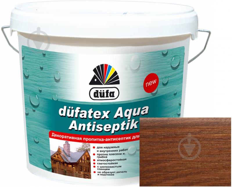 Просочувач Dufa dufatex Aqua Antiseptik кипарис шовковистий глянець 10 л - фото 1