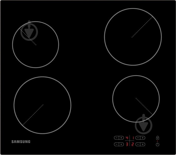 Комплект встраиваемой техники Samsung духовой шкаф NV68A1110BBWT + варочная поверхность электрическая NZ64T3506AK/WT - фото 2