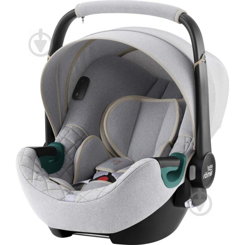 Автокресло Britax-Romer BABY-SAFE iSENSE (Nordic Grey) с платформой светло-серый 2000035101 - фото 2