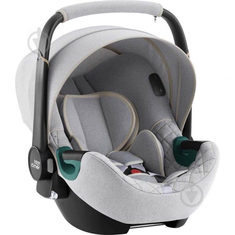 Автокресло Britax-Romer BABY-SAFE iSENSE (Nordic Grey) с платформой светло-серый 2000035101 - фото 6