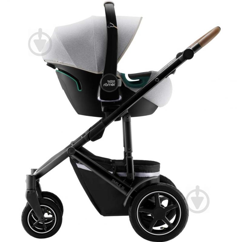 Автокресло Britax-Romer BABY-SAFE iSENSE (Nordic Grey) с платформой светло-серый 2000035101 - фото 4