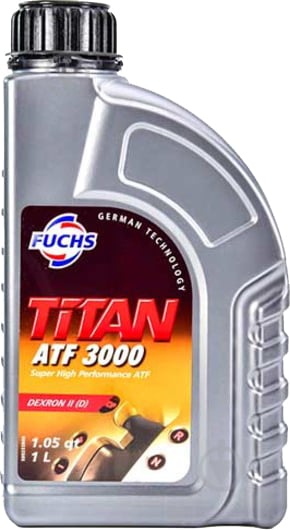 Масло трансмиссионное Fuchs Titan 3000 ATF 1 л (TITAN ATF 3000 1L) - фото 1