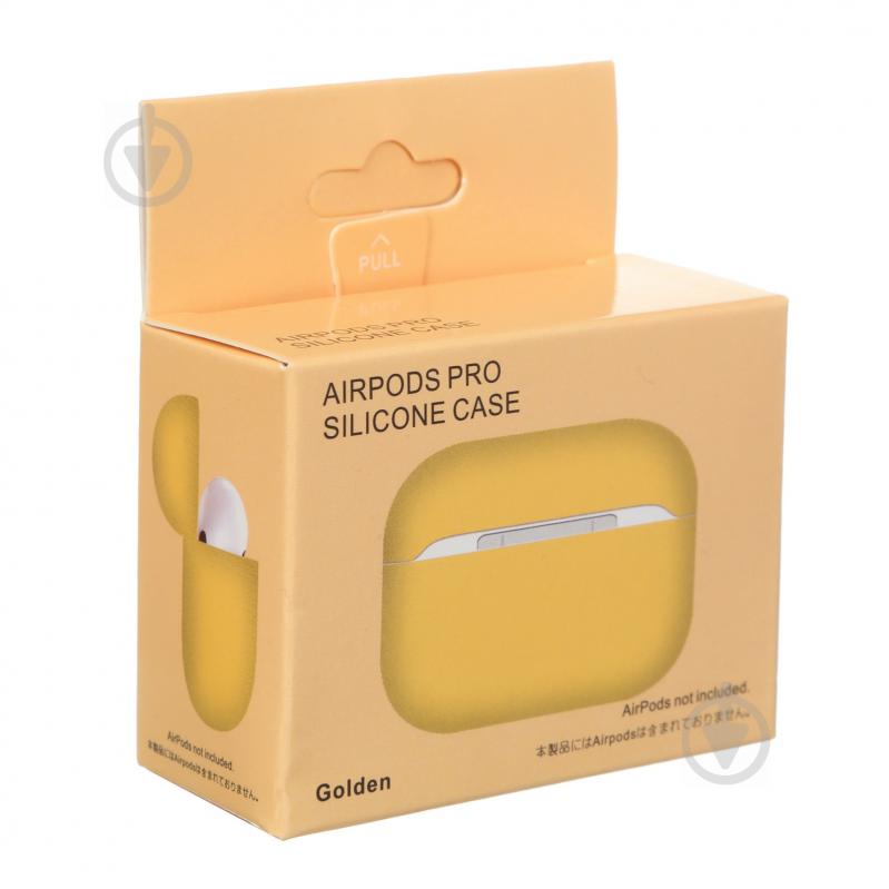 Чехол для наушников Armorstandart Ultrathin Silicone Case для Apple AirPods Pro golden ARM55965 - фото 3