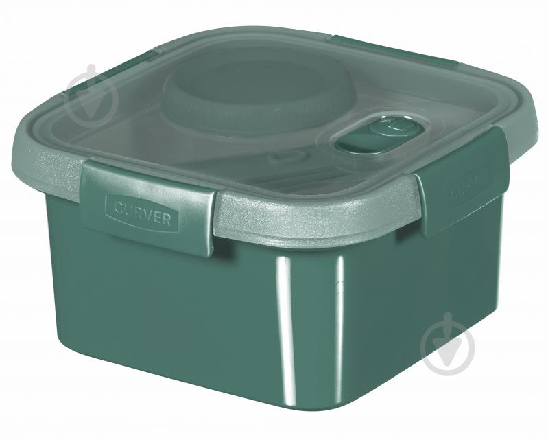 Контейнер для харчових продуктів з кришкою Curver Smart To Go Eco Line 1,1 л темно-зелений - фото 1 Контейнер для харчових продуктів з кришкою Curver Smart To Go Eco Line 1,1 л темно-зелений - фото 1