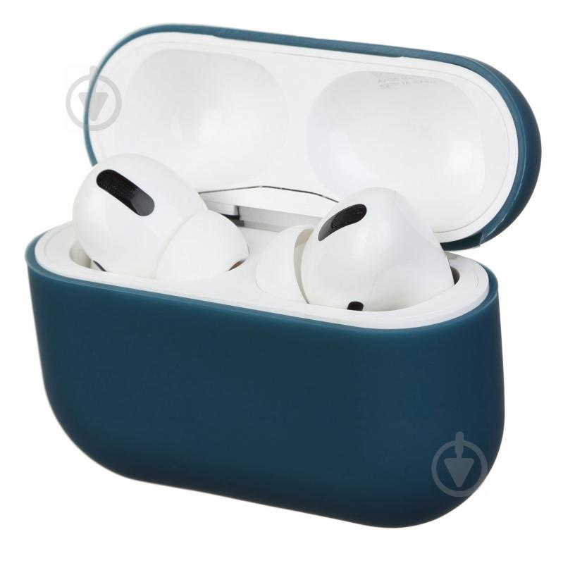 Чохол для навушників Armorstandart Ultrathin Silicone Case для Apple AirPods Pro grey blue ARM55955 - фото 1