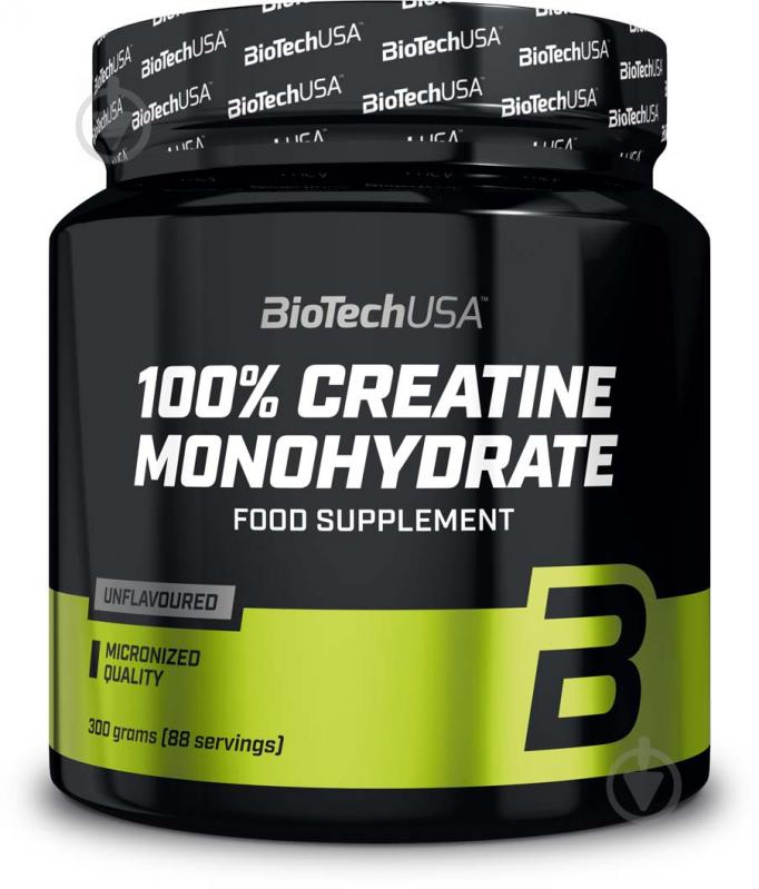 Креатин моногідрат BioTechUSA 100% Creatine Monohydrate без смаку 300 г - фото 1