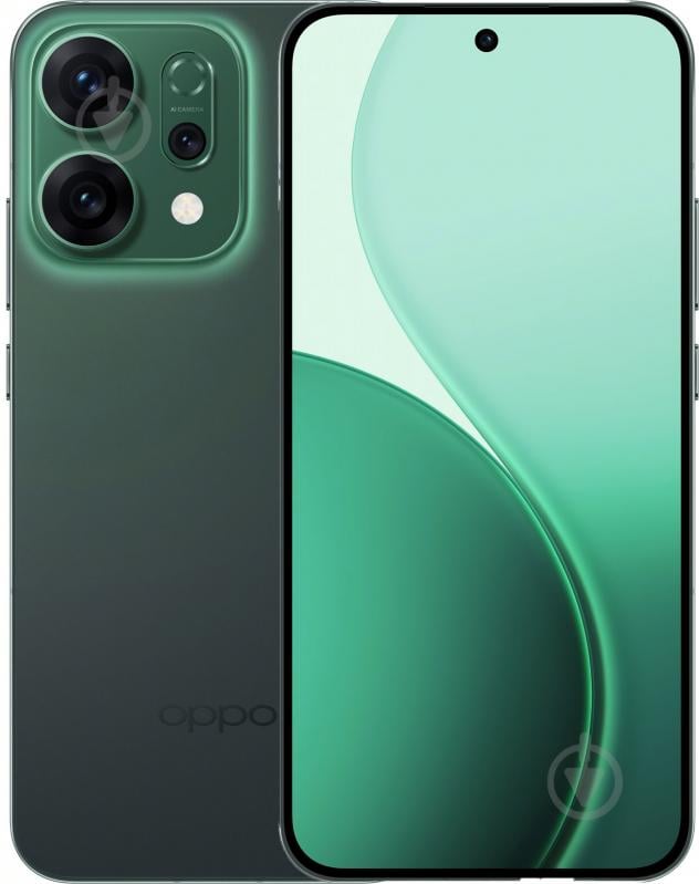 Смартфон OPPO Reno14 CPH2737 12/256GB luminous green (CPH2737) - фото 1