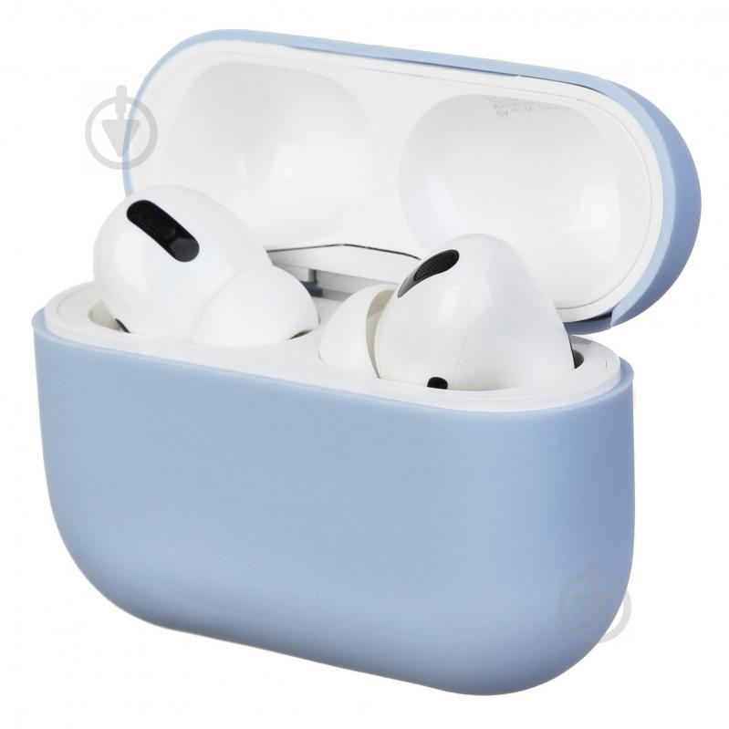 Чехол для наушников Armorstandart Ultrathin Silicone Case для Apple AirPods Pro light blue ARM55967 - фото 1