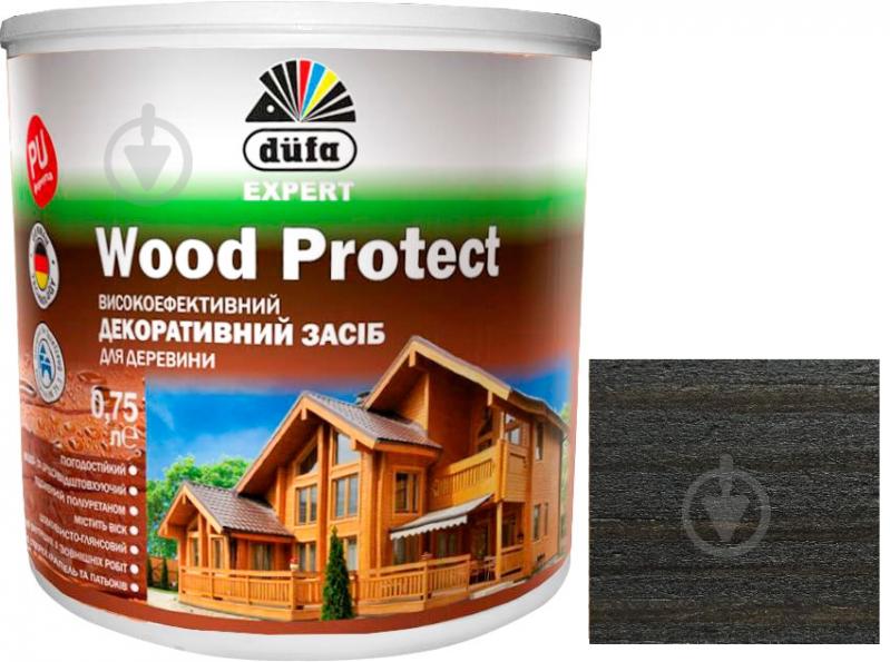 Декоративний засіб Dufa EXPERT Wood Protect венге шовковистий глянець 0,75 л - фото 1