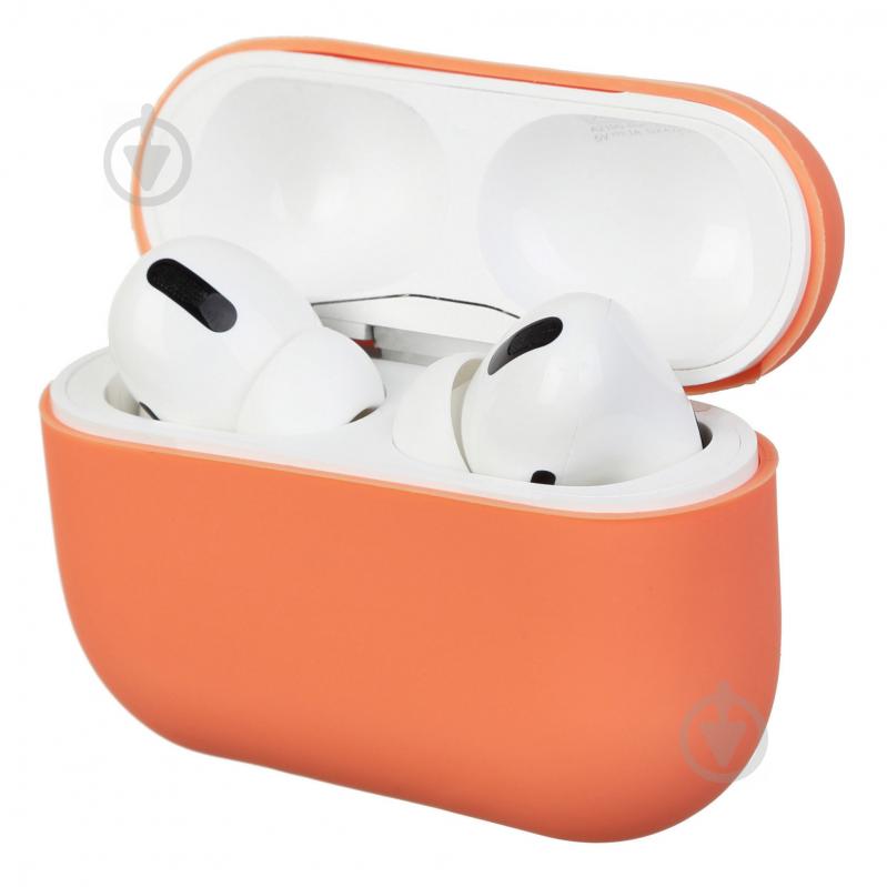 Чехол для наушников Armorstandart Ultrathin Silicone Case для Apple AirPods Pro papaya ARM55966 - фото 1