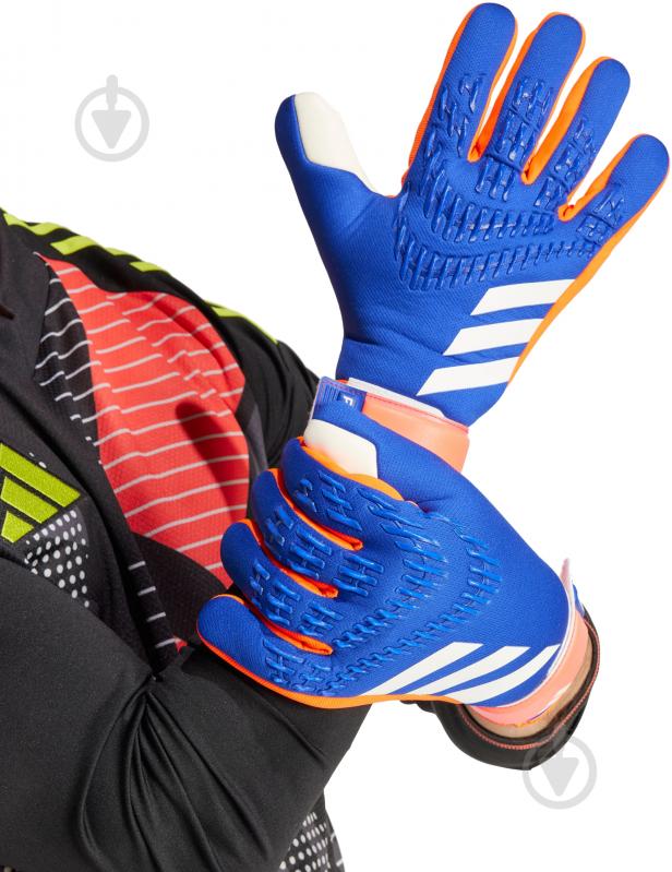 Воротарські рукавиці Adidas PREDATOR LEAGUE IX3860 10 синій - фото 5