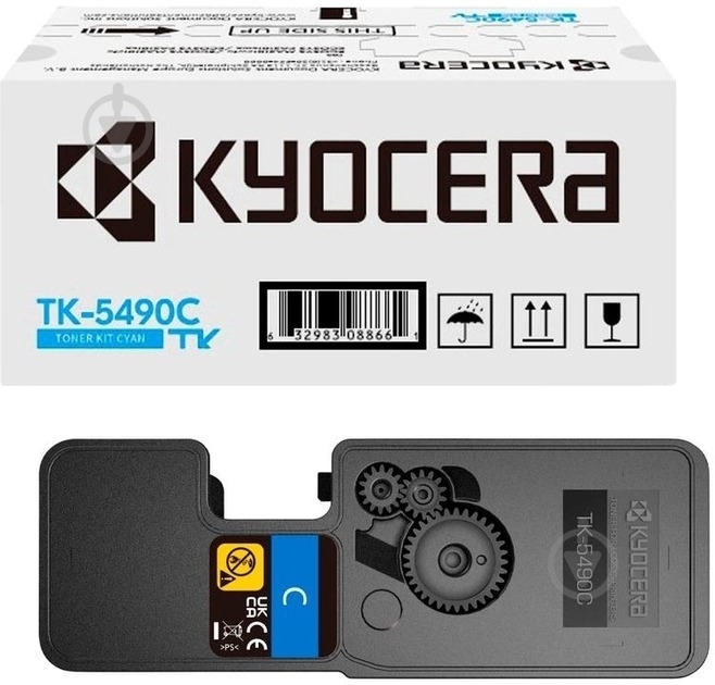 Картридж лазерний Kyocera TK-5490C блакитний - фото 2
