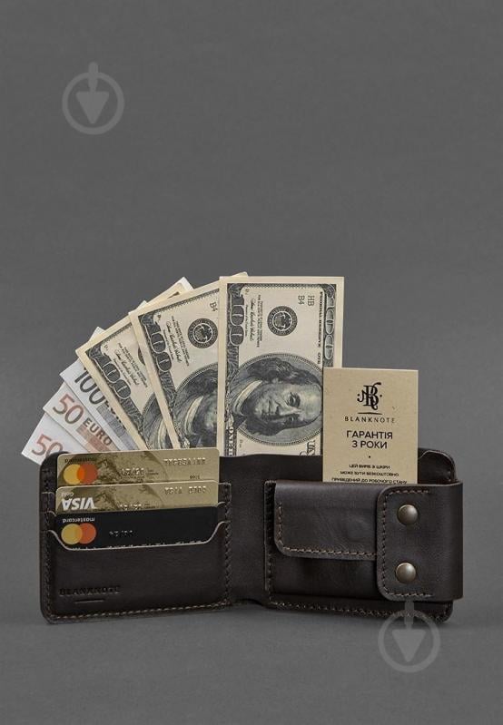 Портмоне BlankNote Zeus 9.0 темно-коричневое краст темно-коричневый BN-PM-9-choko - фото 4 Портмоне BlankNote Zeus 9.0 темно-коричневое краст темно-коричневый BN-PM-9-choko - фото 4