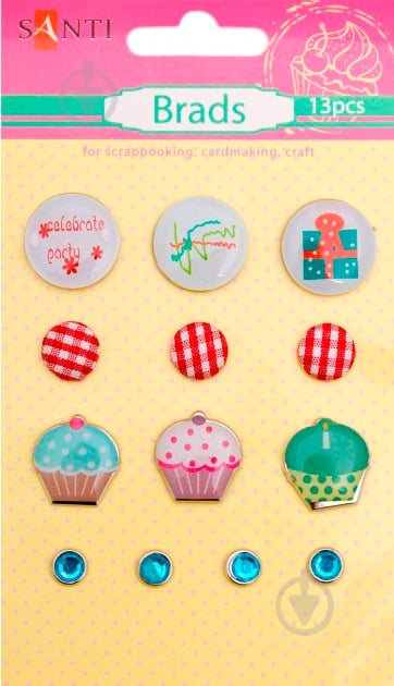 Набор брадс Пирожные 13 шт. - фото 1