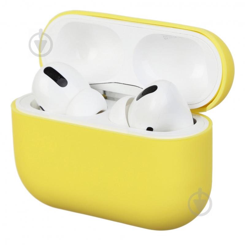 Чехол для наушников Armorstandart Ultrathin Silicone Case для Apple AirPods Pro yellow ARM55963 - фото 1