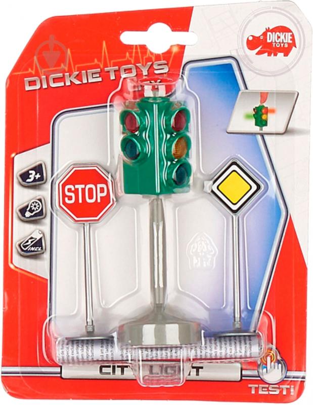 Игровой набор Dickie Toys Светофор и дорожные знаки 3341000 - фото 5