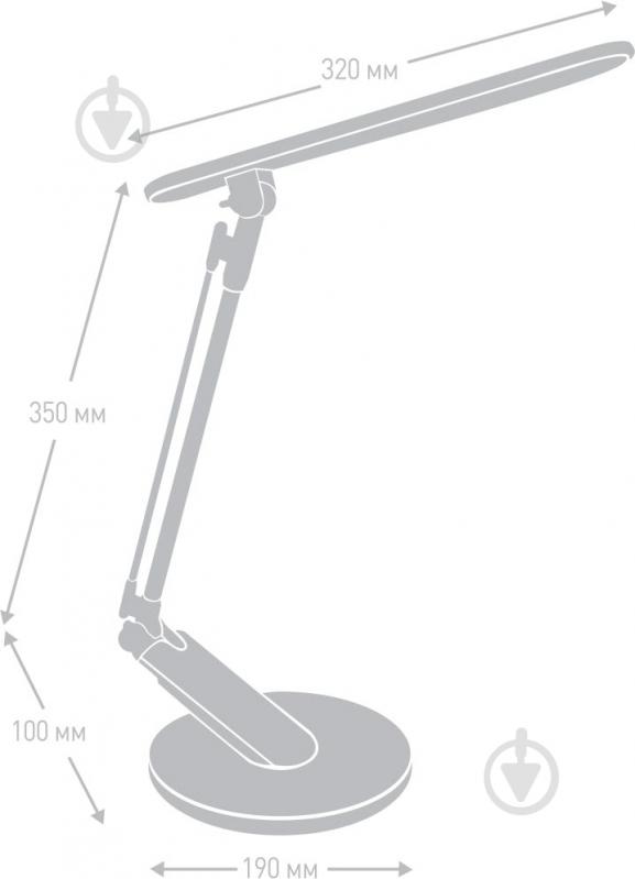 Настільна лампа офісна Camelion C02 6408660 LED 8 Вт чорний KD-816 - фото 2