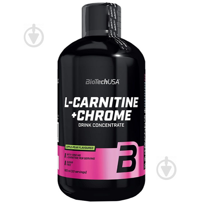 Карнитин BioTechUSA L-Carnitine 35.000 mg + Chrome concentrate апельсин 500 мл - фото 1