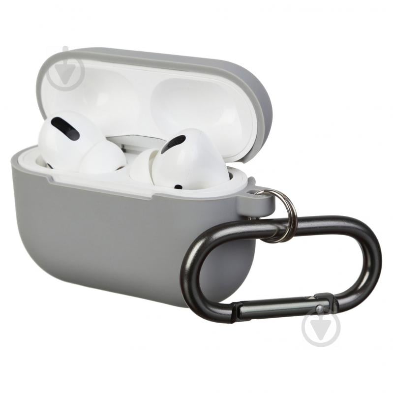 Чехол для наушников Armorstandart Hang Case для Apple Airpods Pro light grey ARM56059 - фото 1