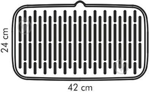Коврик для сушки посуды Clean Kit 42х24 см белый Tescoma - фото 2