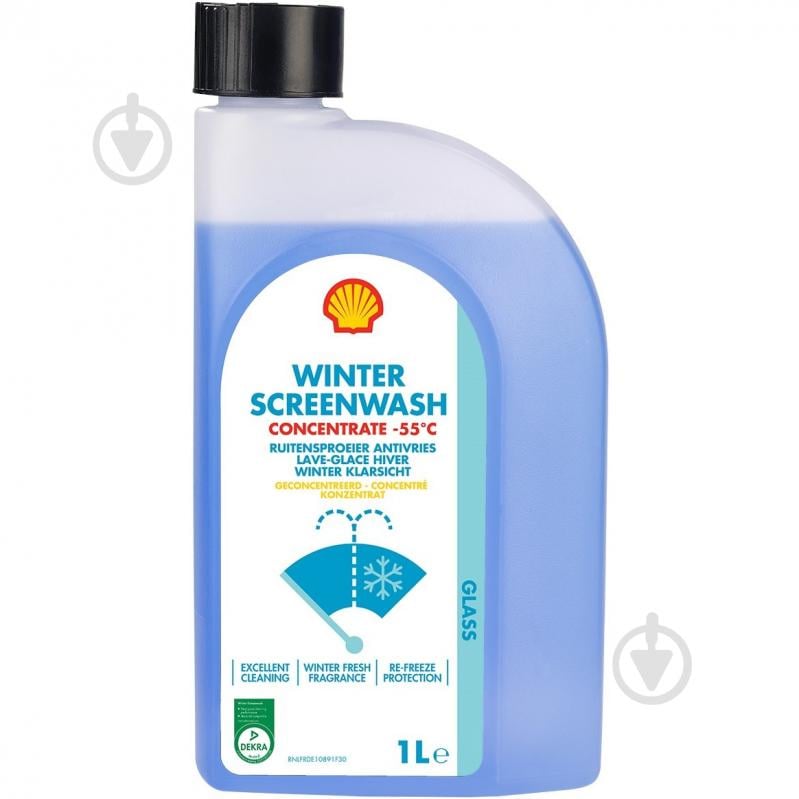Омыватель стекла SHELL Winter Screenwash -55°C Concentrate свежесть зима -55 °С 1 л - фото 1 Омыватель стекла SHELL Winter Screenwash -55°C Concentrate свежесть зима -55 °С 1 л - фото 1