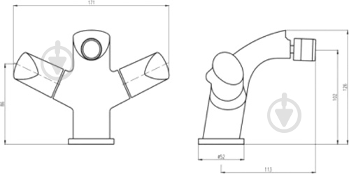 Смеситель для биде Deante Melissa BCL 031D - фото 2 Смеситель для биде Deante Melissa BCL 031D - фото 2