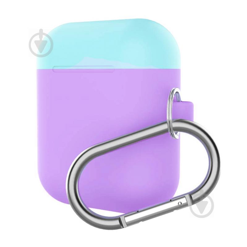 Чехол для наушников Armorstandart Hang Case для Apple AirPods purple/sea blue ARM53768 - фото 1