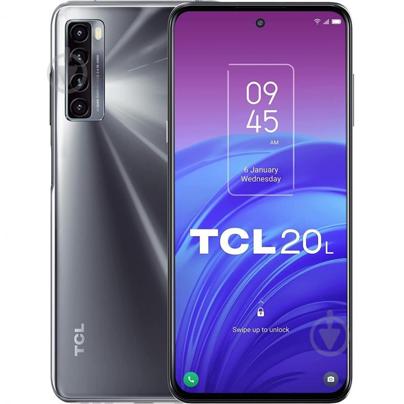 Смартфон TCL 20L (T774H) 4/128GB eclipse black (T774H-2ALCUA12) - фото 1