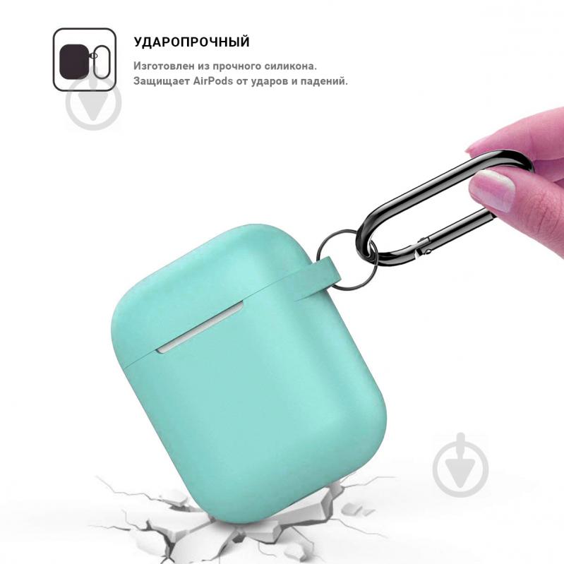 Чохол для навушників Armorstandart Hang Case для Apple AirPods sea blue ARM53775 - фото 2