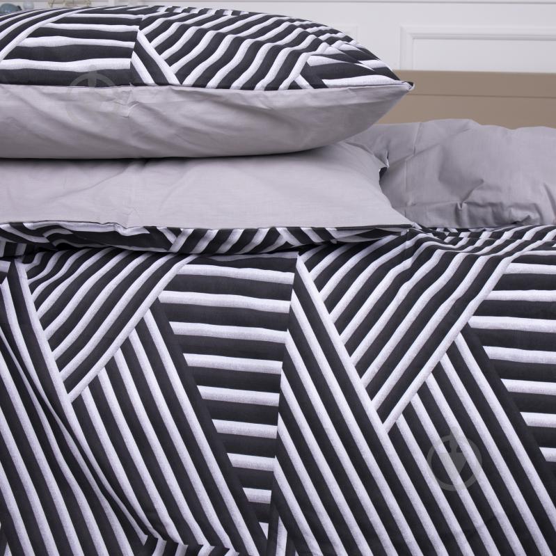 Комплект постельного белья Бязь Ranforce Elite 17-0629 Diamond Black White 143х210 см черный/белый MirSon - фото 4 Комплект постельного белья Бязь Ranforce Elite 17-0629 Diamond Black White 143х210 см черный/белый MirSon - фото 4